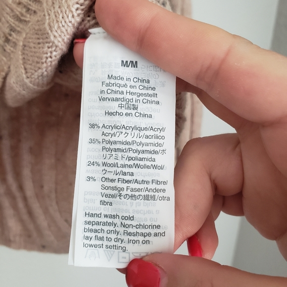 Madewell Donegal Ian Blush Pink Ribbed Sweater - Picture 8 of 9